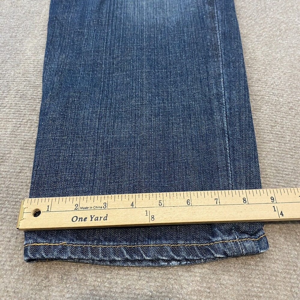 Levis 550 Jeans Mens 38x29 Classic Fit Blue Baggy Distressed Denim Whiskered - Picture 12 of 13
